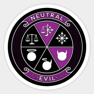 Neutral Evil Sticker